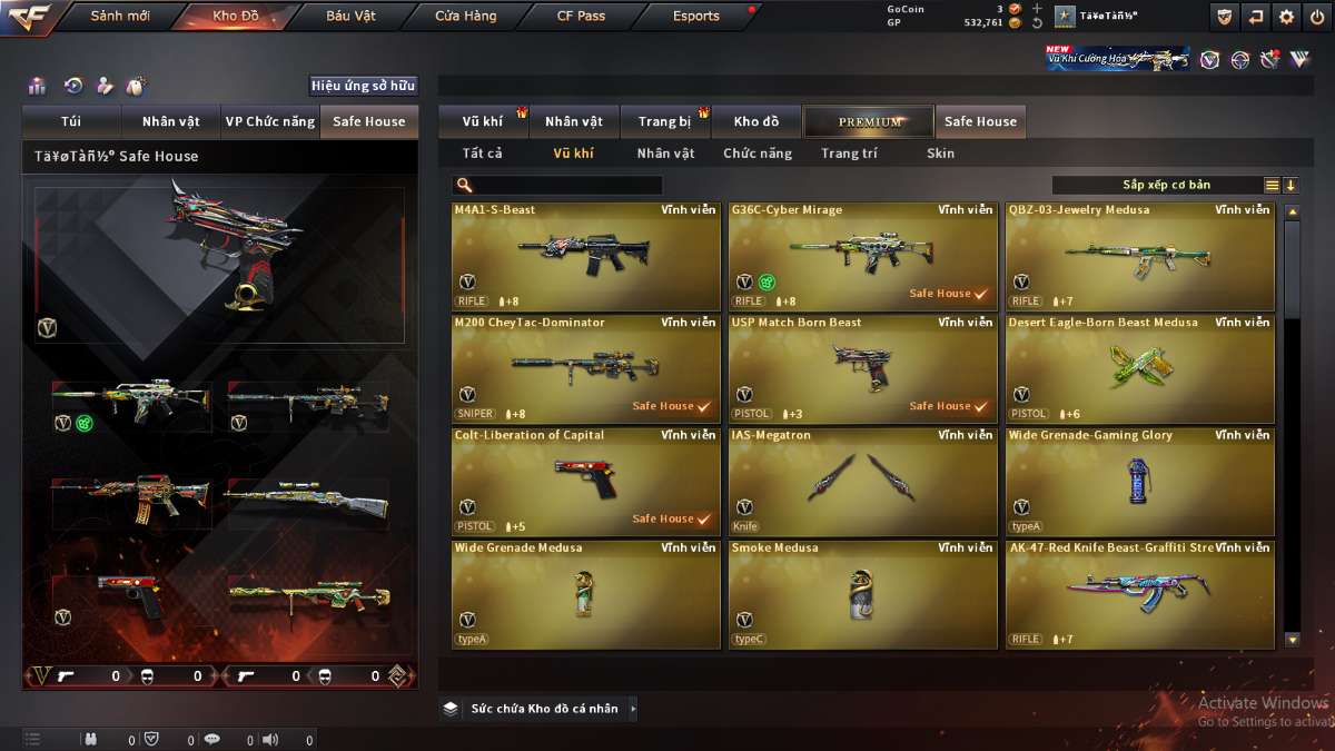 shop acc cf uy tin gia re